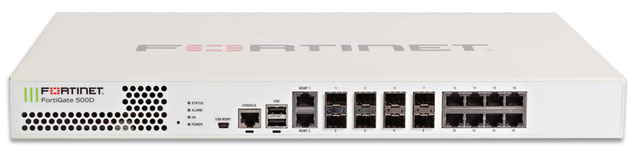 Fortinet FortiGate 500D
   Accelerated security for mid-enterprise and branch office(02) 9388 1741