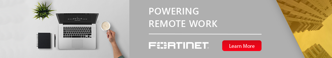 Fortinet WFH banner